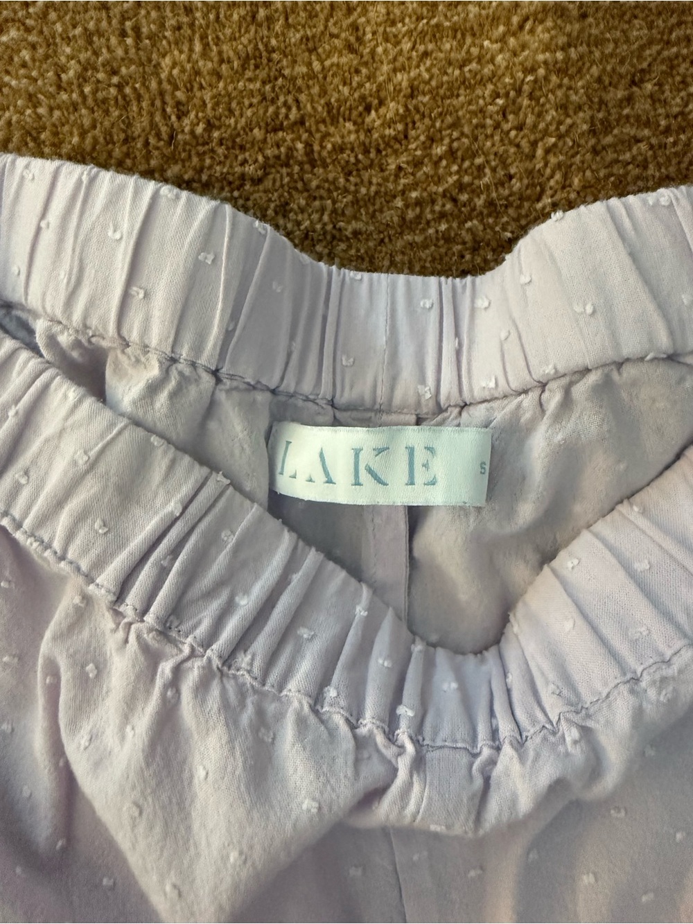 Lake - Light Lavender Dot Two-Piece Wide-Leg Pant Set - Picture 3 of 3
